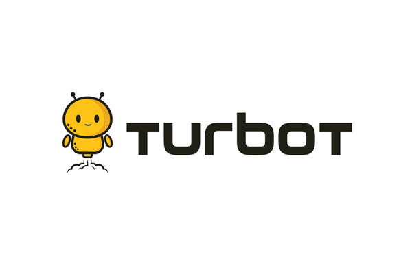 Turbot logo featuring a smiling yellow mascot with small antennae, alongside the word 'turbot', on a white background.