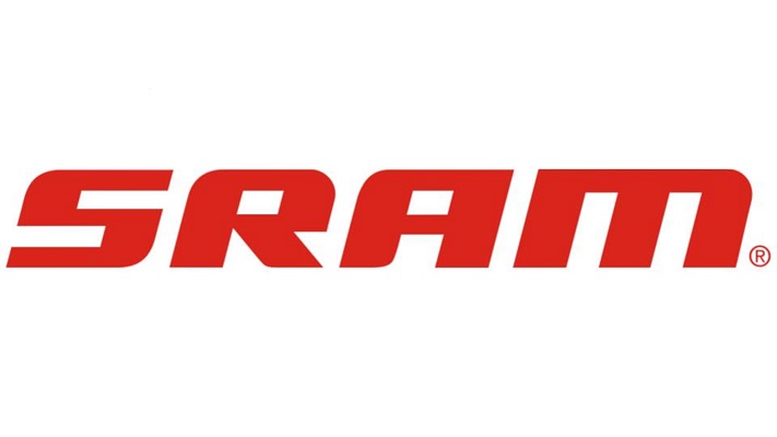 The SRAM logo in bold red letters on a white background.