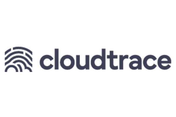 CloudTrace company logo in dark blue on a white background.