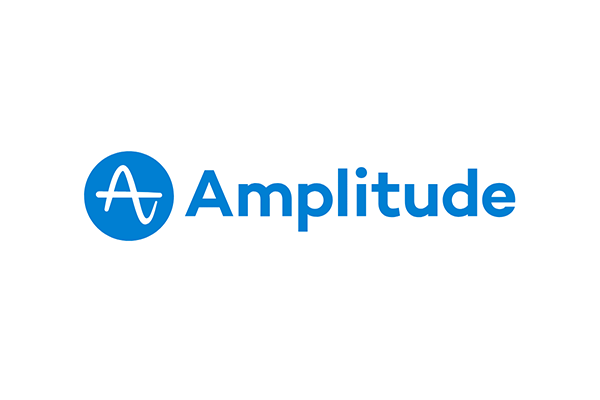 Amplitude logo in blue on a white background.