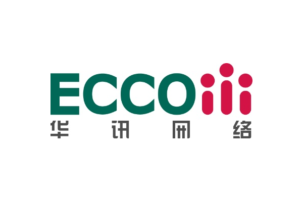 Logo of ECCOM featuring the company name in English and Chinese characters, with a distinctive red graphic element.