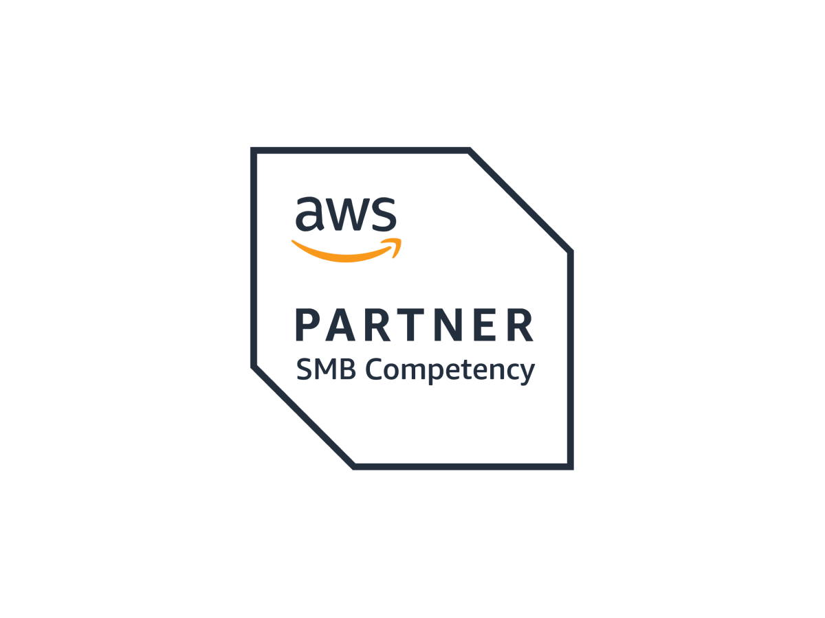 AWS Partner SMB Competency badge, indicating recognition for small and medium business expertise.