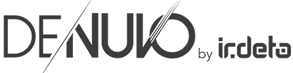 Dark gray partner company logo featuring stylized text and geometric design elements on a transparent background.