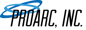 Logo of ProArc Inc. featuring stylized blue text and graphic elements.