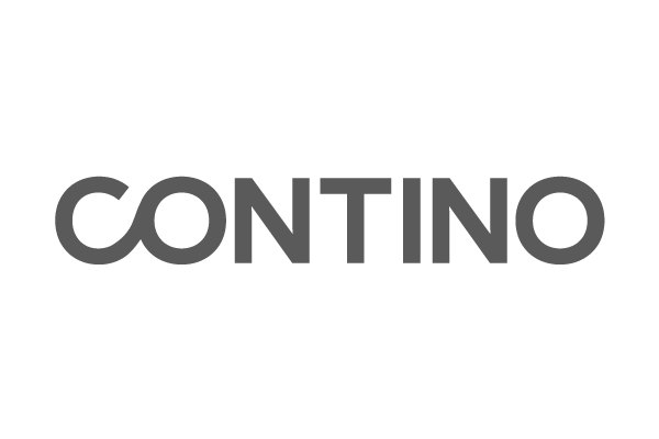 "CONTINO logo in bold, gray uppercase letters."