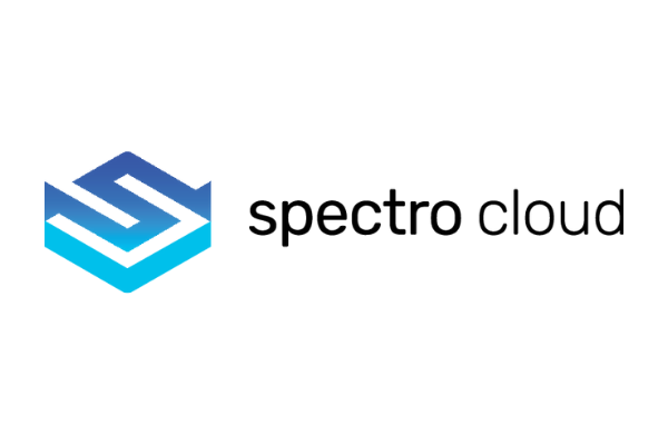 Spectro Cloud company logo featuring a stylized geometric icon and the text 'spectro cloud'.