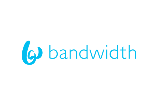 The Bandwidth logo in blue text on a white background.