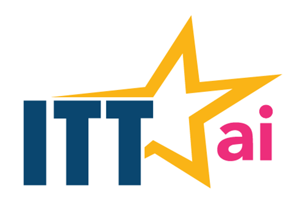 The logo for ITTStar AI, featuring bold blue 'ITT' text, a yellow star, and pink 'ai' text on a white background.