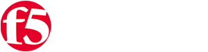 The logo of F5 Networks, featuring a stylized 'f5' in white on a red background next to the F5 company name in black text.