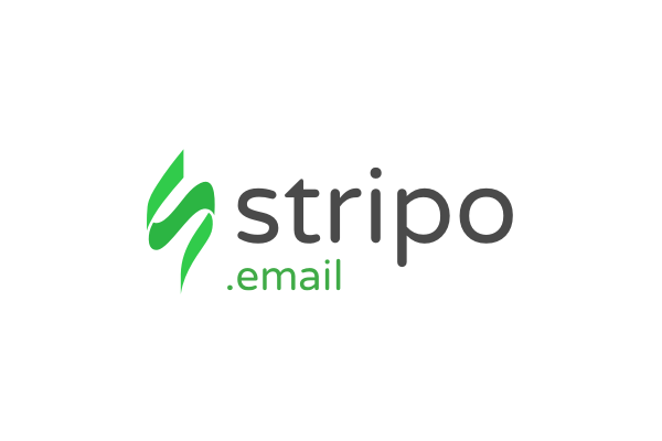 Stripo.email logo featuring a stylized green 'S' and the text 'stripo.email' on a white background.