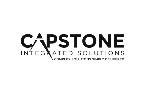 Logo for Capstone Integrated Solutions with the tagline 'Complex Solutions Simply Delivered' on a white background.