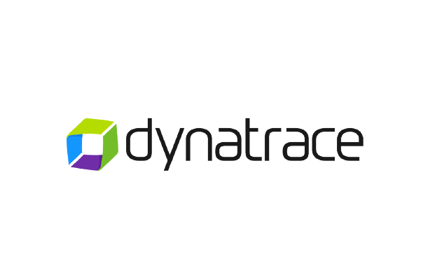 Dynatrace logo with colored geometric icon and company name in modern font on a white background.