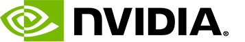 NVIDIA logo in black text with a green and white eye graphic on the left.