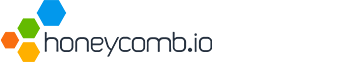 The Honeycomb.io logo consisting of colorful hexagons and the text 'honeycomb.io'.
