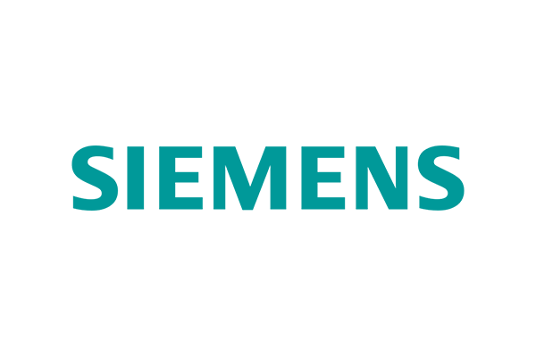 The official Siemens logo displaying the company name in bold turquoise letters.