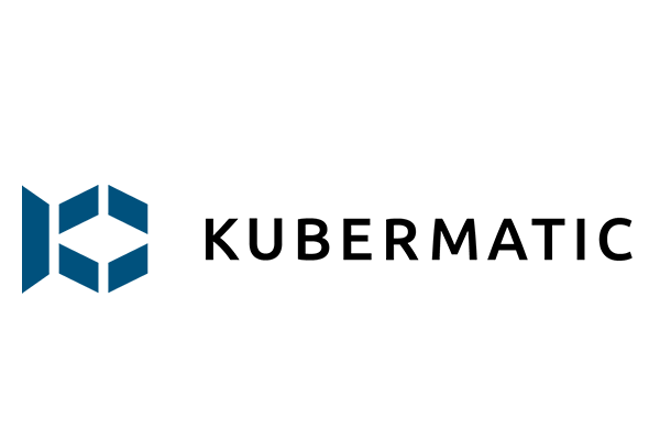 The official logo of Kubermatic, featuring the company name with a blue and black design.