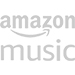 Amazon Music podcast logo in gray text with a smile arrow, sized 75x75 pixels.