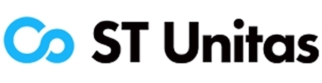 ST Unitas logo with a blue icon and black text on a white background