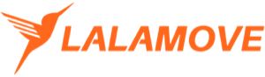 The logo of Lalamove, featuring an orange hummingbird icon and the company name in orange text.