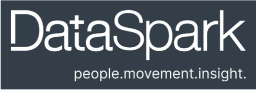 DataSpark logo with the tagline 'people.movement.insight.' in white text on a dark background.