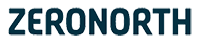 ZeroNorth logo with dark text on a transparent background