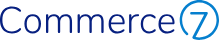 Commerce7 company logo in blue