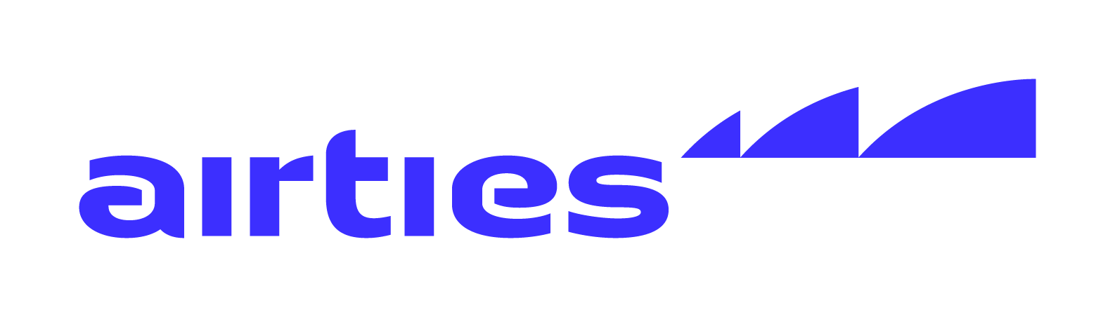 Airties company logo in blue, shown on a white background.