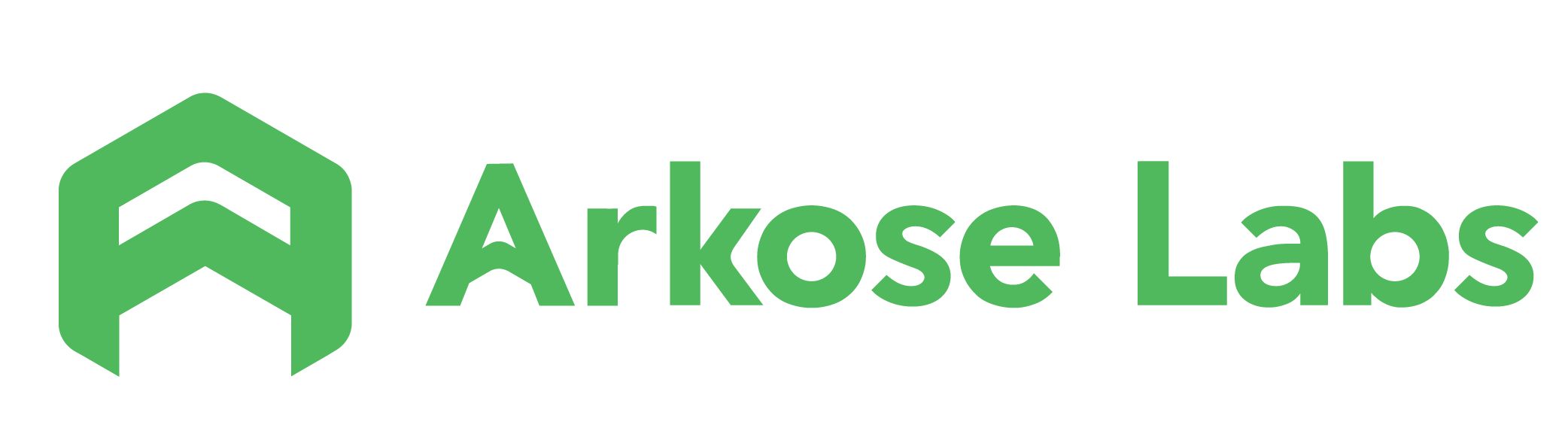 Arkose Labs logo in a horizontal layout, featuring the company name in green text with a distinct icon to the left.