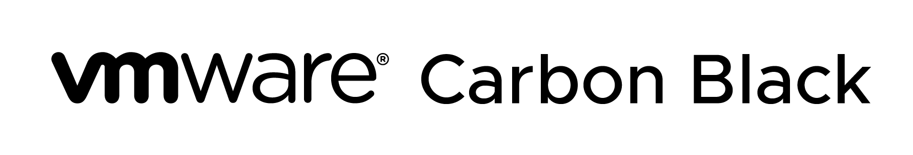 Black logo of VMware Carbon Black on a transparent background.