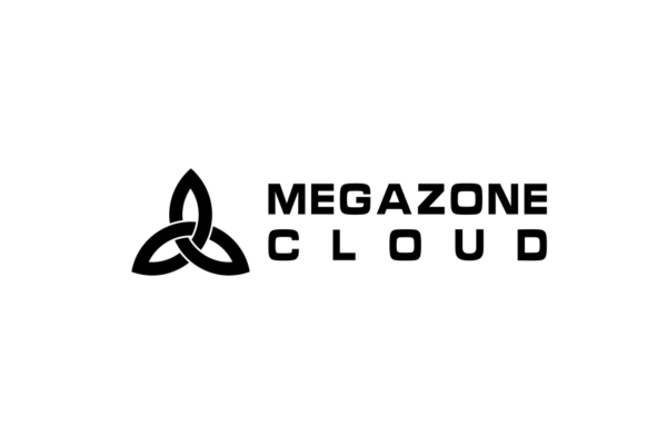 Megazone Cloud company logo in black on a white background.