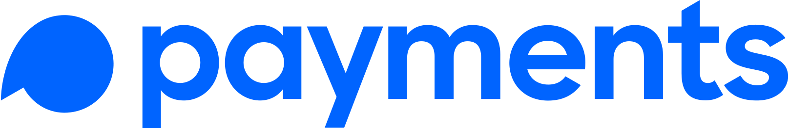 Toss Payments blue logo featuring a blue icon and the word 'payments' in blue text.