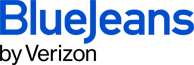 BlueJeans company logo in blue text on a transparent background