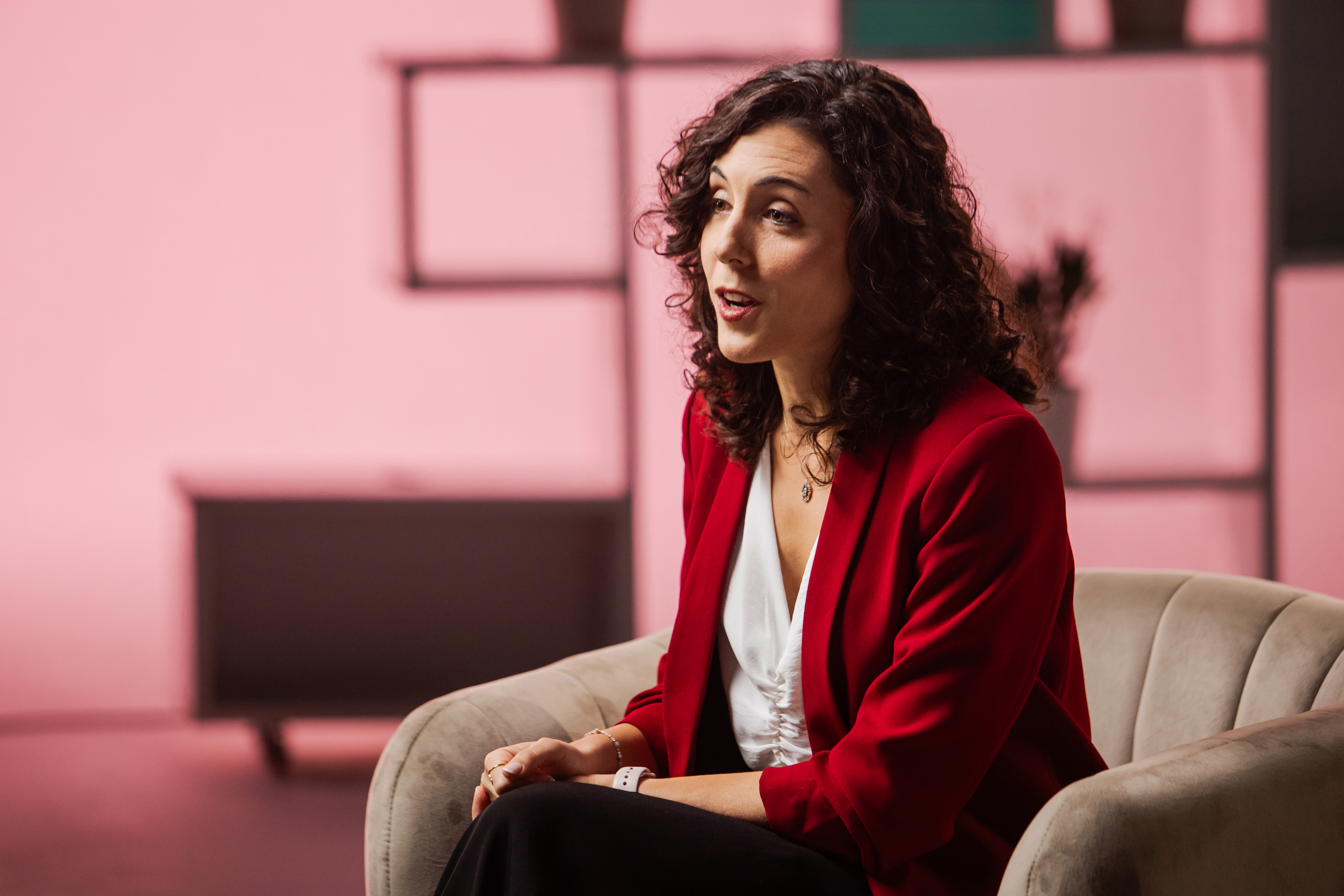 Women being interviewed