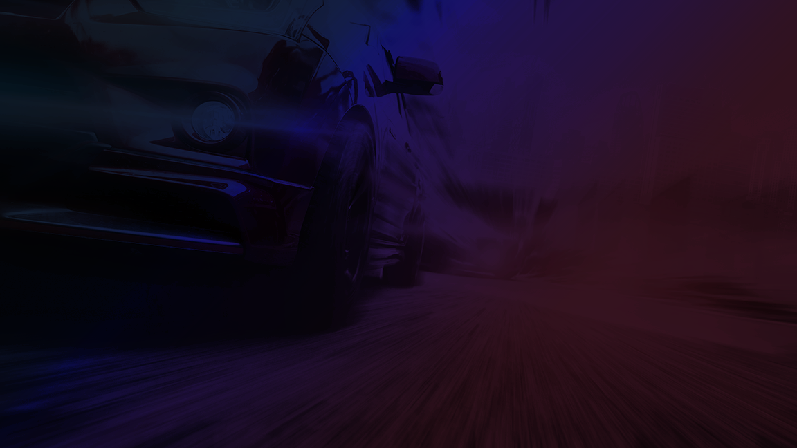 A stylized image of a dark sports car in motion with a strong motion blur effect, emphasizing speed and automotive performance, set against a dark, dynamic background.