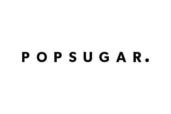 POPSUGAR logo with black text on a transparent background.