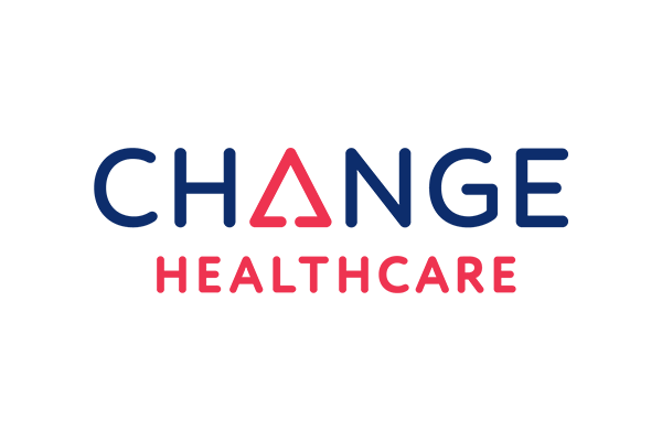 Logo of Change Healthcare featuring bold text with a stylized design and color scheme.