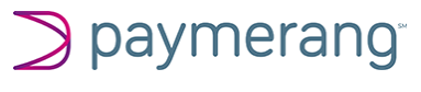 Logo for Paymerang, featuring a modern graphic symbol and the company name in stylized text.