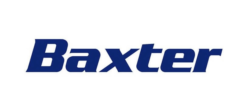 Baxter Blue logo in blue text on a white background.