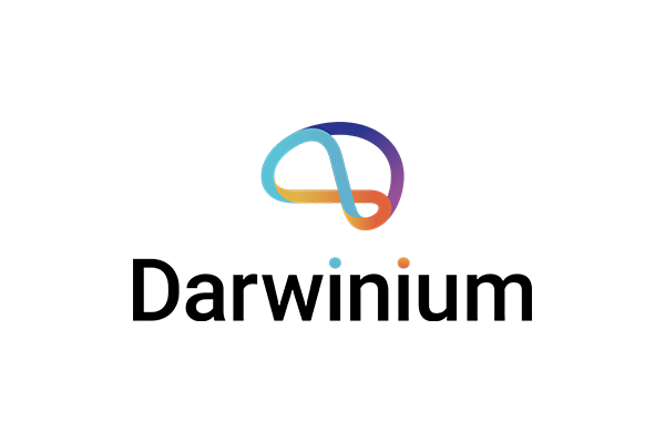 "Darwinium logo with a colorful, abstract infinity symbol above the text."