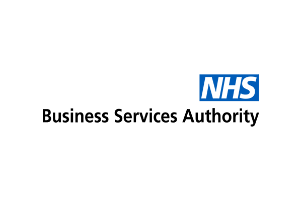 Logo of the NHS Business Services Authority (NHSBSA) with blue and black text on a white background.