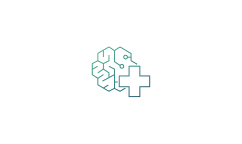 A small square gradient transitioning from teal to dark blue.