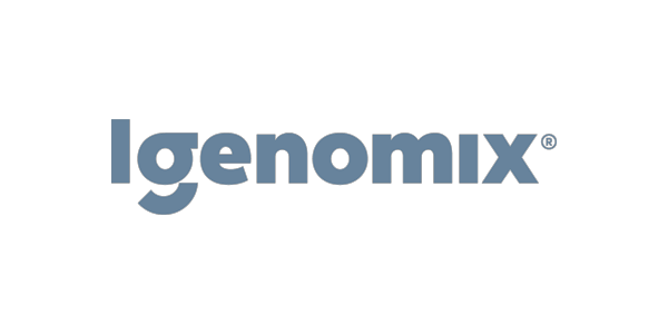 The Igenomix company logo in blue and black text.
