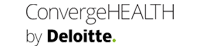 Logo for Deloitte ConvergeHEALTH, featuring the text 'ConvergeHEALTH by Deloitte'.