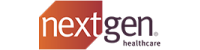 Logo for NextGen Healthcare, featuring the text 'nextgen healthcare' with a gradient background.