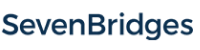 Logo of the Seven Bridges Platform, displaying the text 'SevenBridges' in a dark blue font.