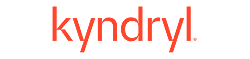 Kyndryl logo with the tagline 'Launch With Confidence', shown in orange text on a transparent background.