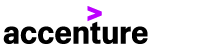 Accenture company logo with a purple greater than symbol above the company name.