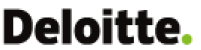 Deloitte logo in black text with a green dot, on a transparent background, 201x50 pixels.