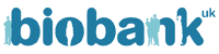 Biobank UK logo in blue text on a transparent background.