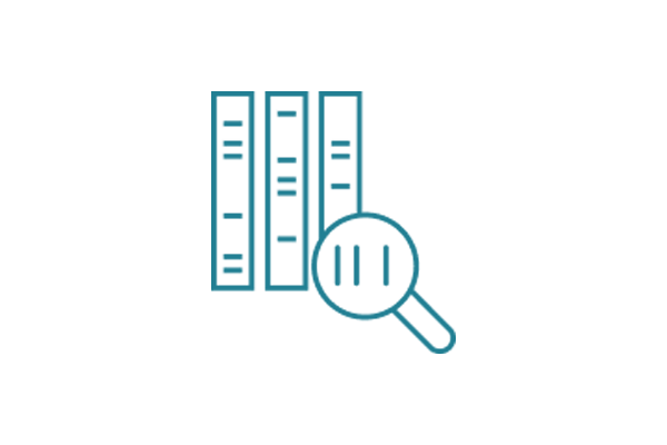 A teal-colored icon depicting a medical clipboard with a heart and heartbeat line, representing machine learning applications in healthcare.